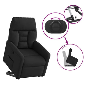 Fauteuil inclinable noir tissu