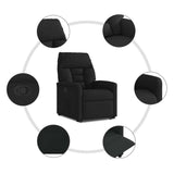 Fauteuil inclinable noir tissu