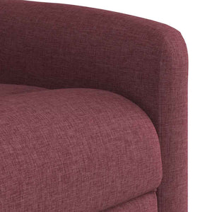 Fauteuil inclinable rouge bordeaux tissu