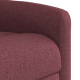 Fauteuil inclinable rouge bordeaux tissu