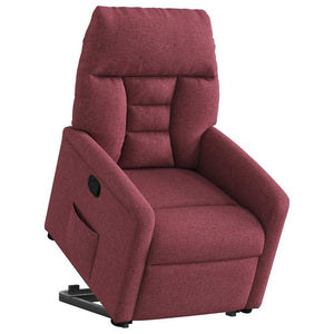 Fauteuil inclinable rouge bordeaux tissu