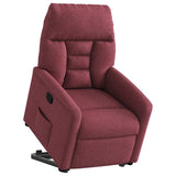 Fauteuil inclinable rouge bordeaux tissu