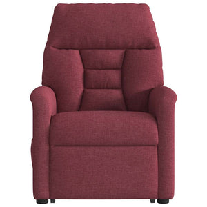 Fauteuil inclinable rouge bordeaux tissu