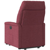 Fauteuil inclinable rouge bordeaux tissu