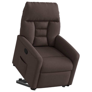 Fauteuil inclinable marron foncé tissu