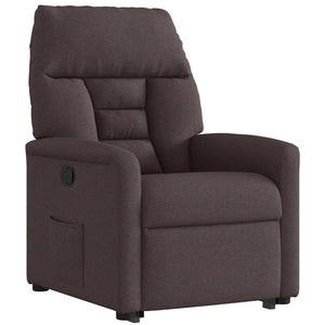 Fauteuil inclinable marron foncé tissu