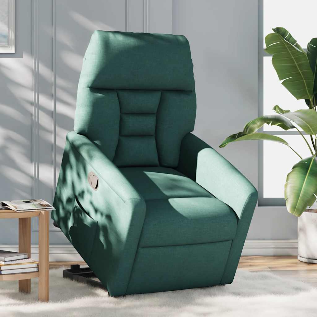 Fauteuil inclinable vert foncé tissu