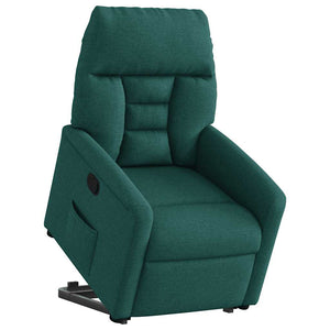 Fauteuil inclinable vert foncé tissu