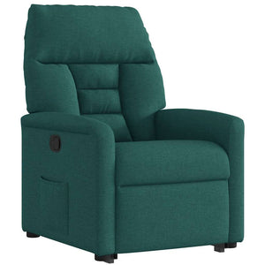 Fauteuil inclinable vert foncé tissu