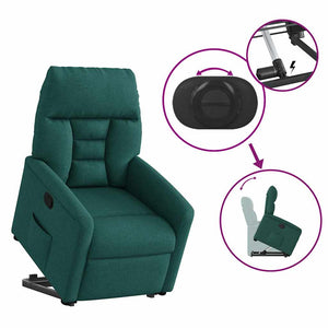 Fauteuil inclinable vert foncé tissu