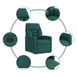 Fauteuil inclinable vert foncé tissu