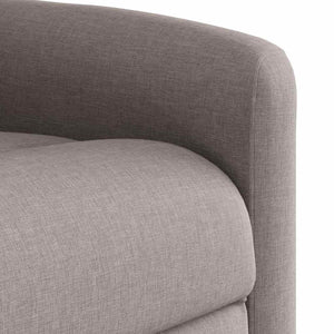 Fauteuil inclinable taupe tissu