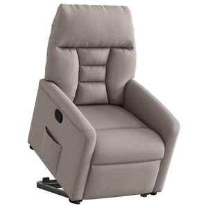 Fauteuil inclinable taupe tissu