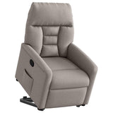 Fauteuil inclinable taupe tissu