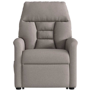 Fauteuil inclinable taupe tissu