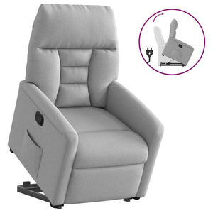 Fauteuil inclinable gris nuage tissu