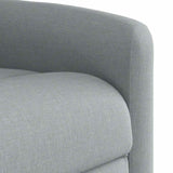Fauteuil de massage inclinable Gris clair Tissu