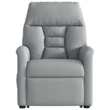 Fauteuil de massage inclinable Gris clair Tissu