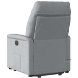 Fauteuil de massage inclinable Gris clair Tissu