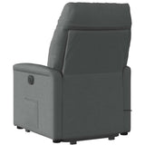 Fauteuil de massage inclinable Gris foncé Tissu