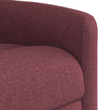 Fauteuil inclinable de massage Rouge bordeaux Tissu