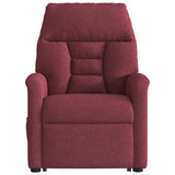 Fauteuil inclinable de massage Rouge bordeaux Tissu