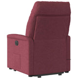 Fauteuil inclinable de massage Rouge bordeaux Tissu