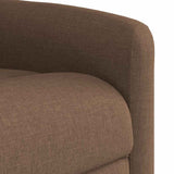 Fauteuil de massage inclinable Marron Tissu