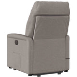 Fauteuil inclinable de massage Taupe Tissu