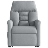 Fauteuil inclinable électrique gris clair tissu