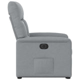 Fauteuil inclinable électrique gris clair tissu