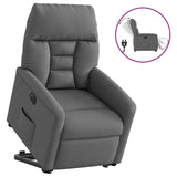 Fauteuil inclinable électrique gris foncé tissu