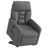 Fauteuil inclinable électrique gris foncé tissu