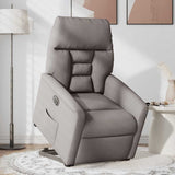 Fauteuil inclinable électrique taupe tissu