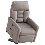 Fauteuil inclinable électrique taupe tissu