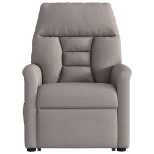 Fauteuil inclinable électrique taupe tissu
