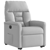 Fauteuil inclinable électrique gris nuage tissu
