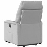 Fauteuil inclinable électrique gris nuage tissu