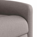Fauteuil inclinable de massage électrique Taupe Tissu