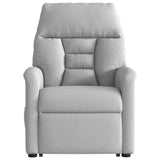 Fauteuil inclinable de massage électrique gris nuage tissu