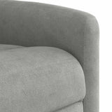 Fauteuil inclinable électrique gris clair tissu microfibre