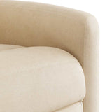 Fauteuil inclinable électrique beige tissu microfibre