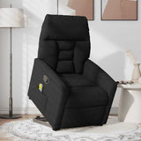 Fauteuil inclinable de massage noir tissu microfibre