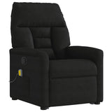 Fauteuil inclinable de massage noir tissu microfibre