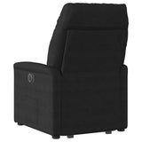 Fauteuil inclinable de massage noir tissu microfibre