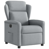 Fauteuil inclinable électrique Gris clair Tissu
