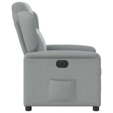 Fauteuil inclinable électrique Gris clair Tissu