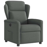 Fauteuil inclinable électrique Gris foncé Tissu