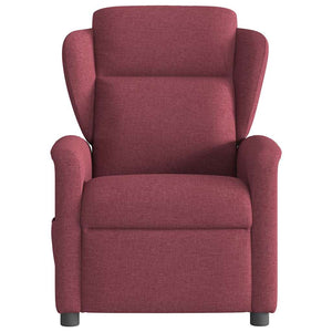 Fauteuil inclinable électrique Rouge bordeaux Tissu
