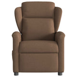 Fauteuil inclinable électrique Marron Tissu